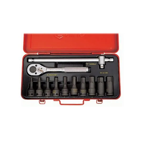지니어스 6각 비트소켓세트 TH 312M 3/8SQ x 12pcs 복스 작업 렌치 가격비교 규격표