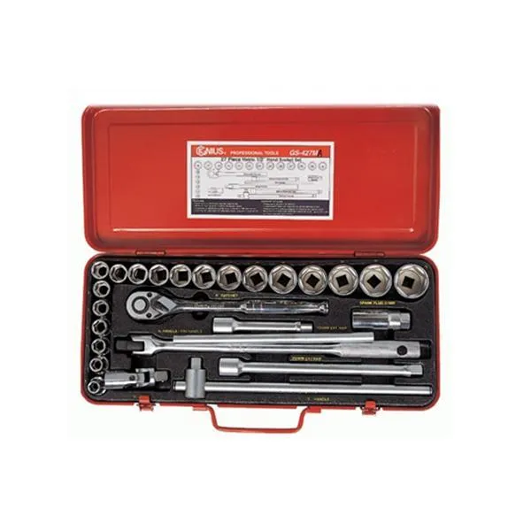 지니어스 1/2SQ 핸드소켓렌치세트 GS 427MA 27pcs 알 렌치 복스 가격비교 규격표