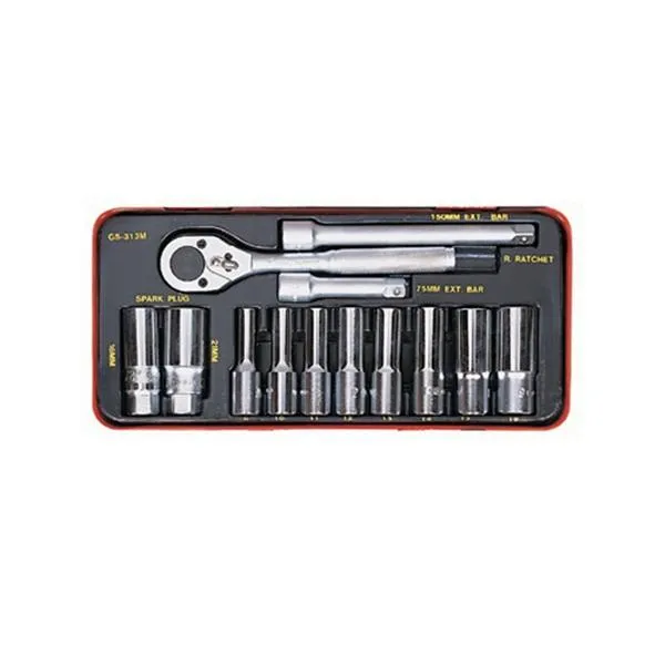 지니어스 3/8SQ 롱핸드소켓렌치세트 GS 313M 13pcs 수공구 다마 복스 가격비교 규격표