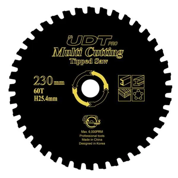 UDT 9타입 멀티쏘 60날 9타입(230)x25.4x60x2.4T 가격비교 규격표