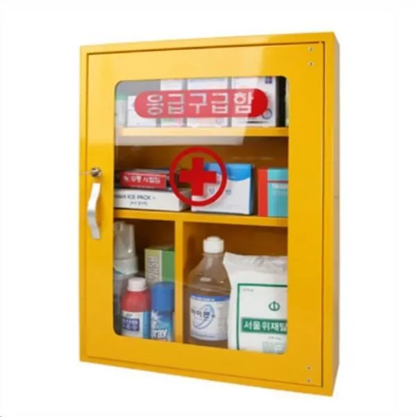 일진약품 철재 벽걸이구급함 450x600x120 케이스외 26pcs 가격비교 규격표