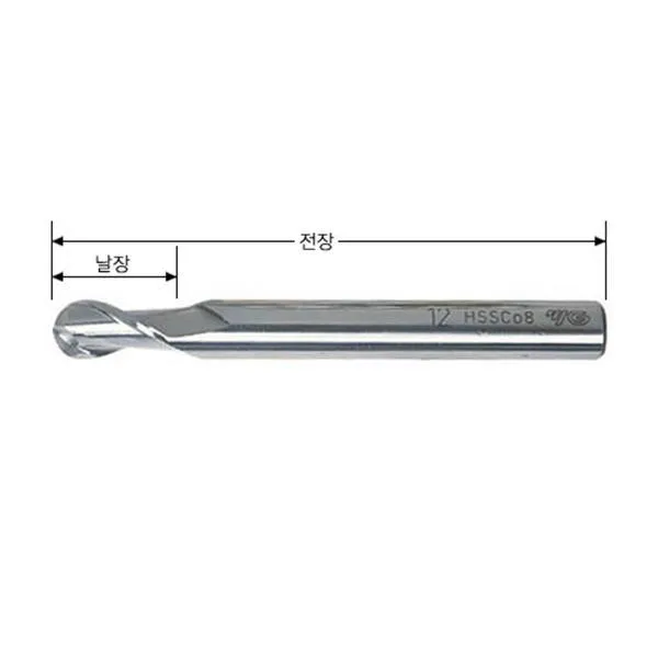 와이지원 2F 일반볼엔드밀 1.0mm(0.5R) 6Ø 가격비교 규격표