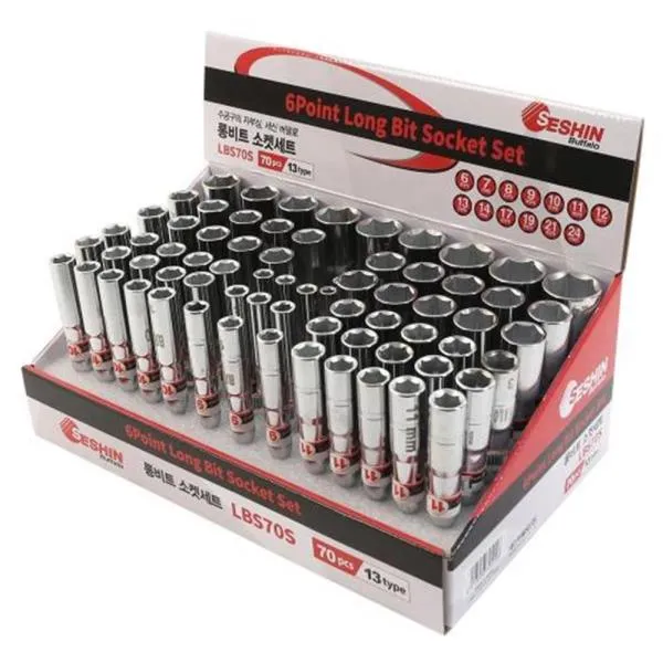 세신버팔로 롱비트소켓세트 LBS70S 70pcs 작업 빗트 복스 가격비교 규격표