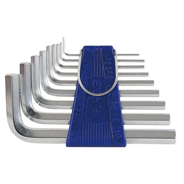 에이트 L렌치세트 RS 9 1.5, 2, 2.5, 3, 4, 5, 6, 8, 10mm 공구 렌찌 수작업 가격비교 규격표