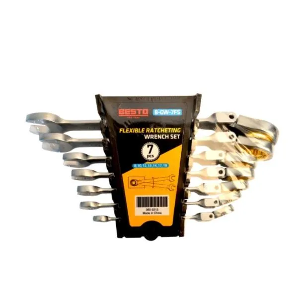 베스토 플렉시블 라쳇렌치세트(7PCS) B GW 7FS 8,10,12,13,14,17,19mm 깔깔이 수작업 복스 가격비교 규격표