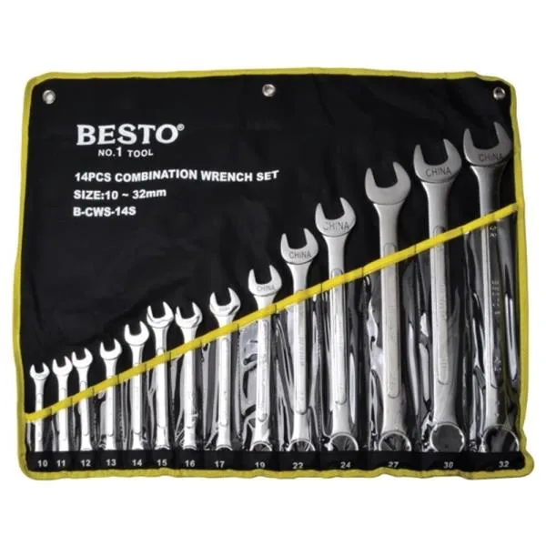 베스토 조합렌치세트 B CWS 14S 10,11,12,13,14,15,16,17,19,22,24,27,30,32mm 랜치 렌찌 수공구 가격비교 규격표