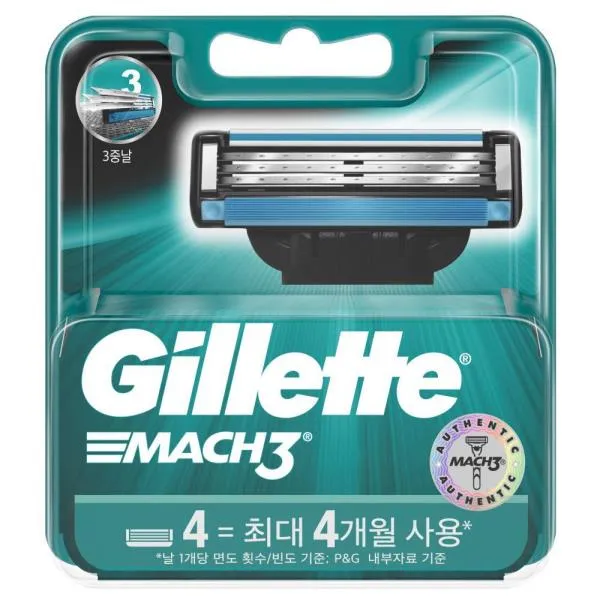 질레트 면도날 마하3면도날(4개입) 가격비교 규격표