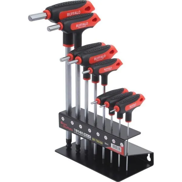 세신버팔로 양용 T렌치세트-볼육각 SB-TRDS8 2, 2.5, 3, 4, 5, 6, 8, 10mm 가격비교 규격표