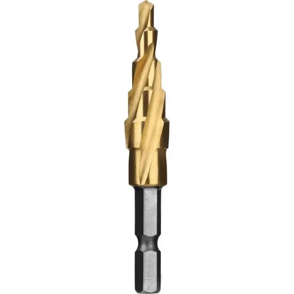 세신버팔로 4날 트위스트형 스텝드릴-육각생크 T5-412(HEX, TiN, 4F) 4 – 12mm 가격비교 규격표