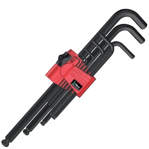 Wera 롱볼L렌치세트-검정 073596 1.5, 2, 2.5, 3, 4, 5, 6, 8, 10mm 랜치 공구 렌찌 가격비교 규격표