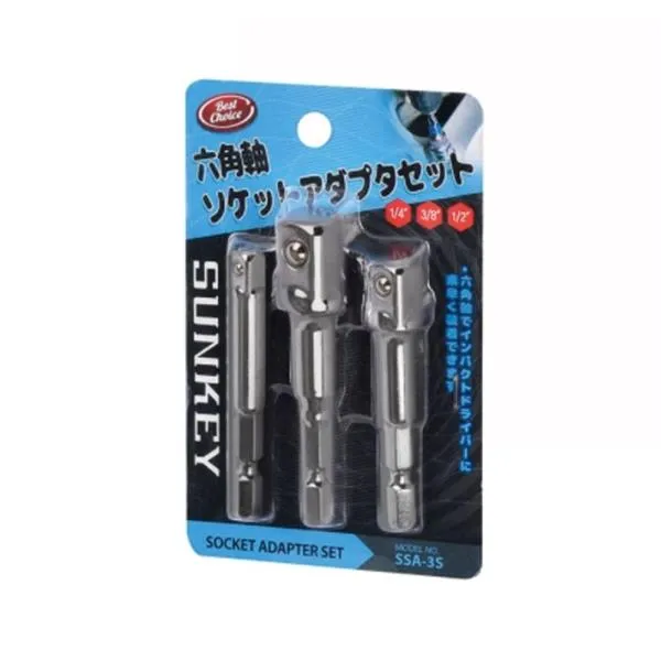 썬키 소켓아답터세트 SSA 3S 1/2, 3/8, 1/4타입 공구 복스 수작업 가격비교 규격표