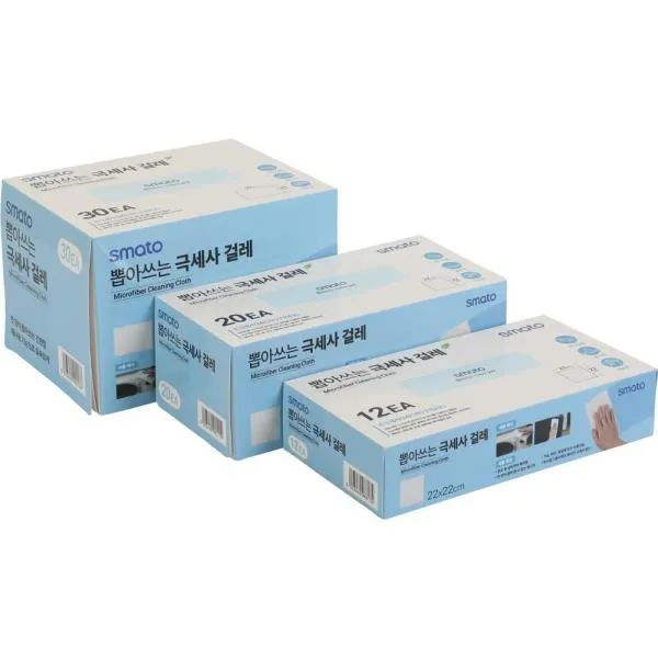 스마토 극세사 청소포 뽑아쓰는 극세사걸레(12P) 백색 가격비교 규격표